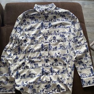 Lands’ End long sleeve collared shirt